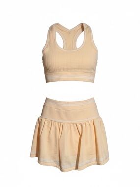 Target Yellow Racerback Sports Bra and Skort Set